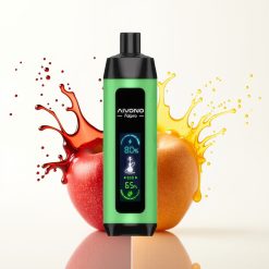 Aivono AIM FATPRO 22000 نفخة سيجارة إلكترونية بتفاحتين، 28مل سائل، 0.6 أوم، شاحن 600 مللي أمبير، نيكوتين 0%-5%، 10 نكهات