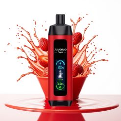 Aivono AIM FATPRO 22000 نفخة عصير الفراولة - 28مل سائل، 0.6 أوم، 600 ملي أمبير، أوضاع إيكو/بوست، نيكوتين 0%-5%