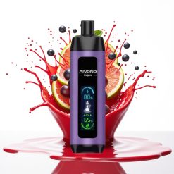 Aivono Aim Fatpro 22000 Puffs سيجارة إلكترونية للاستخدام مرة واحدة عنب ونعناع - 28مل سائل - 0.6أوم - قابل للشحن - 0%،2%،3%،5% نيكوتين