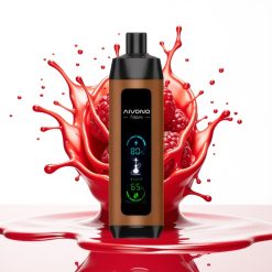 Aivono Aim Fatpro 22000 Puffs سيجارة إلكترونية للاستخدام مرة واحدة كرز وتوت - 28مل عصير، 600مللي أمبير شاحن، 0.6 أوم، نيكوتين 0%-5%، 10 نكهات