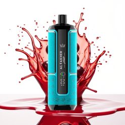 Al Fakher Crown Bar 15K Hypermax سيجارة إلكترونية للاستخدام مرة واحدة Kit 22ml - 15,000 Puffs - 600mAh - نوع سي - توت أسود نعناع