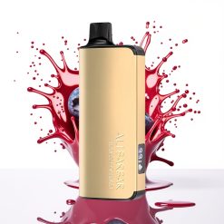 Alibarbar Ingot 9000 Puffs 22ml 2350mah عبوة التوت الأزرق مع شاشة LED