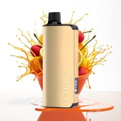 Alibarbar Ingot 9000 Puffs سيجارة إلكترونية للاستخدام مرة واحدة Fanta - 22ml سعة السائل - 2350mah بطارية - شاشة LED