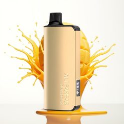 Alibarbar Ingot 9000 Puffs سيجارة إلكترونية للاستخدام مرة واحدة Mango Magic - 22ml سعة السائل - 2350mah بطارية - شاشة LED