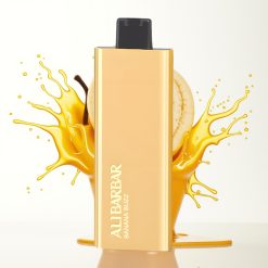 Alibarbar Pandora 7000 Puffs سيجارة إلكترونية للاستخدام مرة واحدة Banana Buzz - 17ml السائل الإلكتروني, 7000 Puffs, 18 Flavors