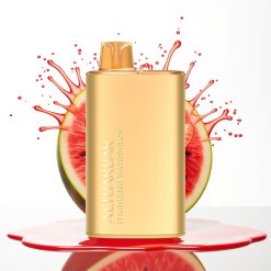 Alibarbar Rich 8000 Puffs سيجارة إلكترونية للاستخدام مرة واحدة Strawberry Watermelon - 20ml سعة سائل