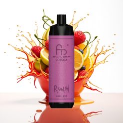 RandM Fumot Shisha 10000 Puffs سيجارة إلكترونية للاستخدام مرة واحدة Lush Ice – 18ml سائل إلكتروني – بطارية 850 mAh – مؤشر LED – Type-C